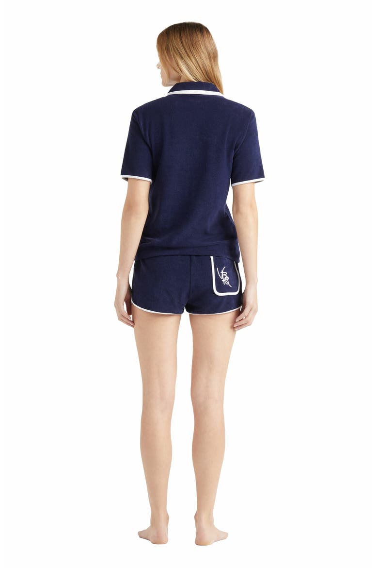 Women's VBQ Line Terry Polo, Alternate, color, BLEU MARINE