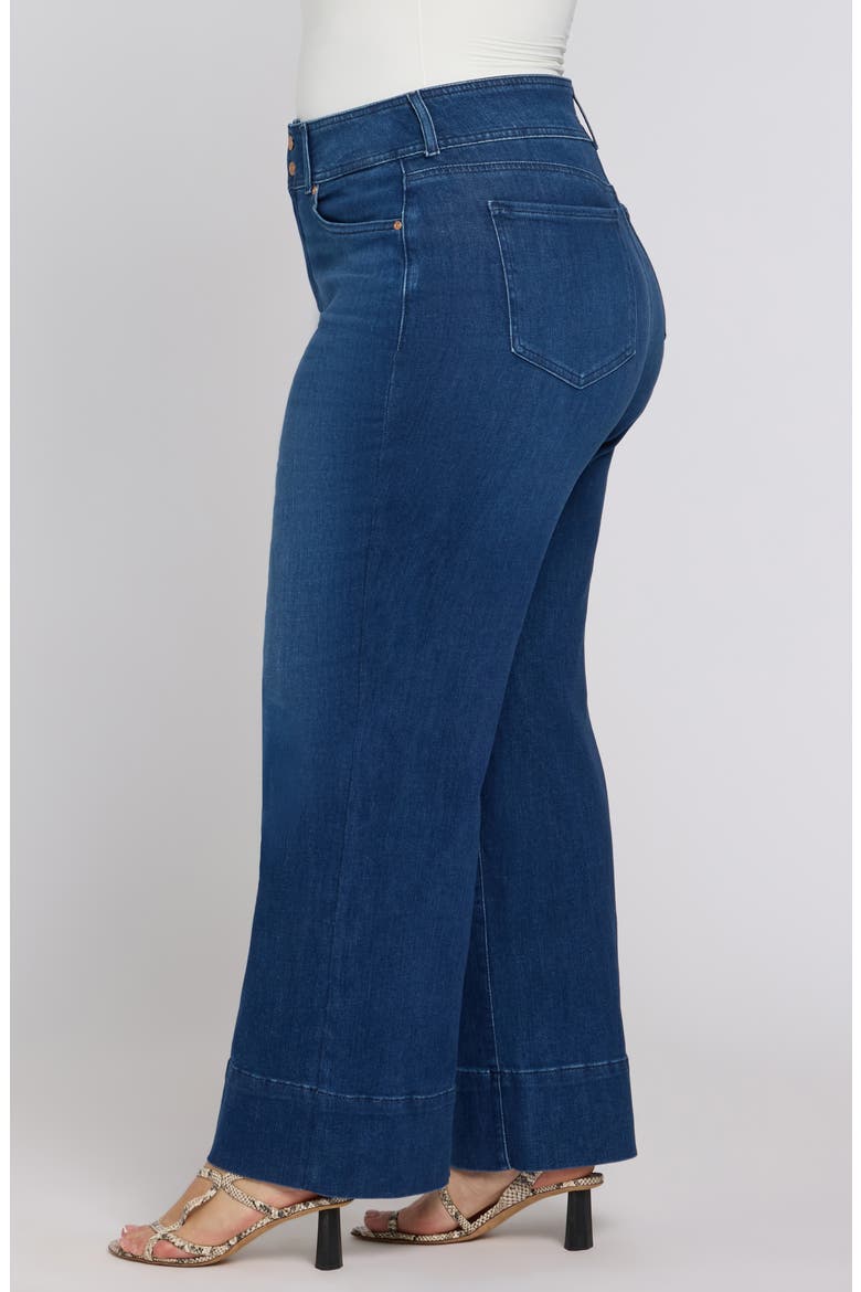 Teresa Wide Hem Wide Leg Jeans, Alternate, color, DEEP WAVE