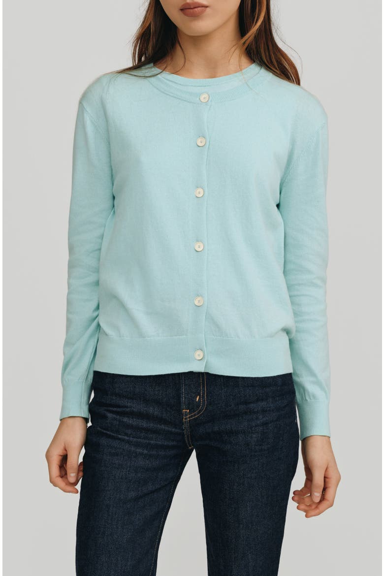 Halle Cardigan, Main, color, Glacier Blue
