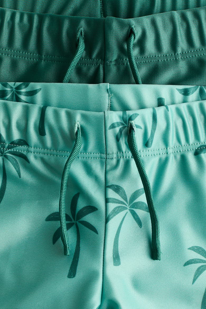 2-pack Swimming Trunks, Alternate, color, Green/palm trees