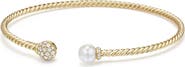 David Yurman Solari Bead & Pearl Bracelet with Diamonds in 18K Gold