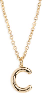 ROXANNE ASSOULIN The Big Puffy Initial Pendant Necklace