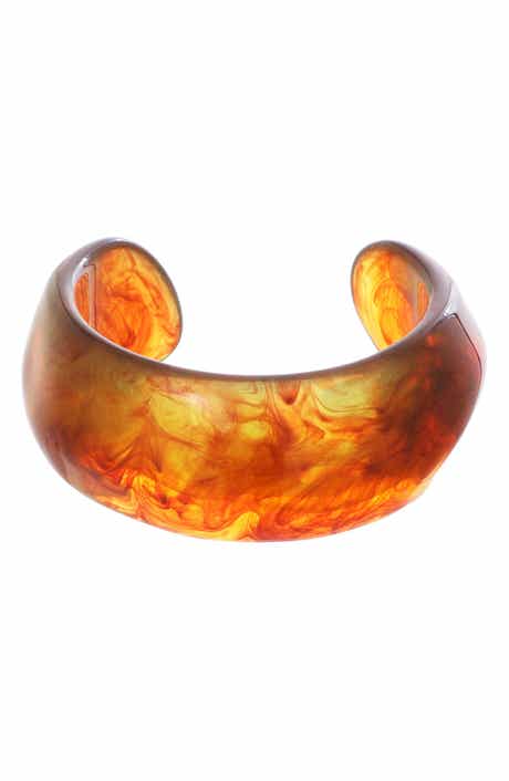 Adornia Chunky Acrylic Cuff Bracelet
