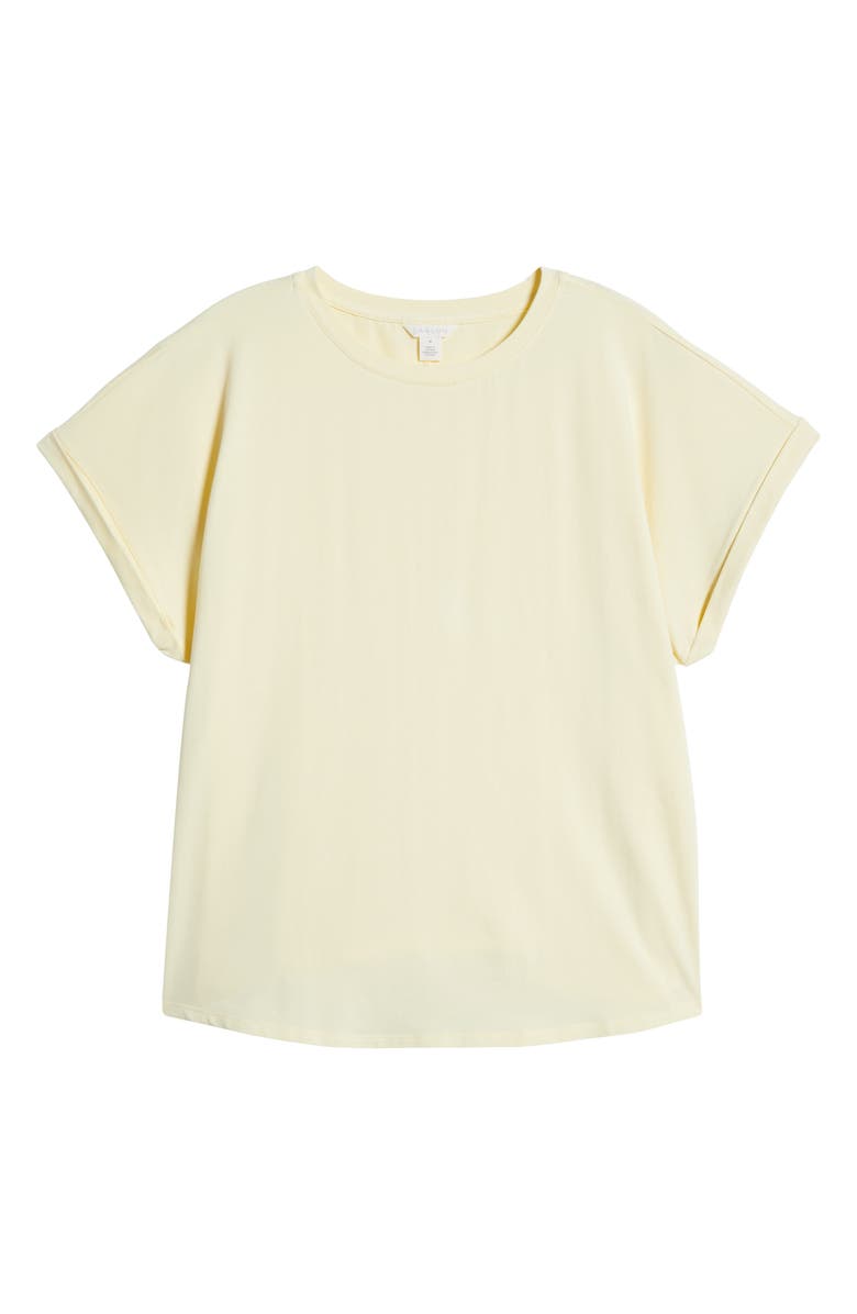 Caslon<sup>®</sup> Cuff Sleeve T-Shirt, Alternate, color, Yellow Pastel