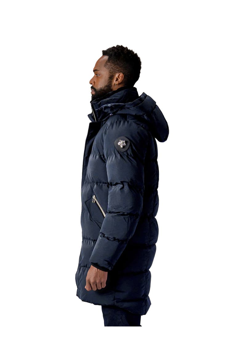 Men's Penguin Long Length Quilted Coat, Alternate, color, BLUE DIAMOND