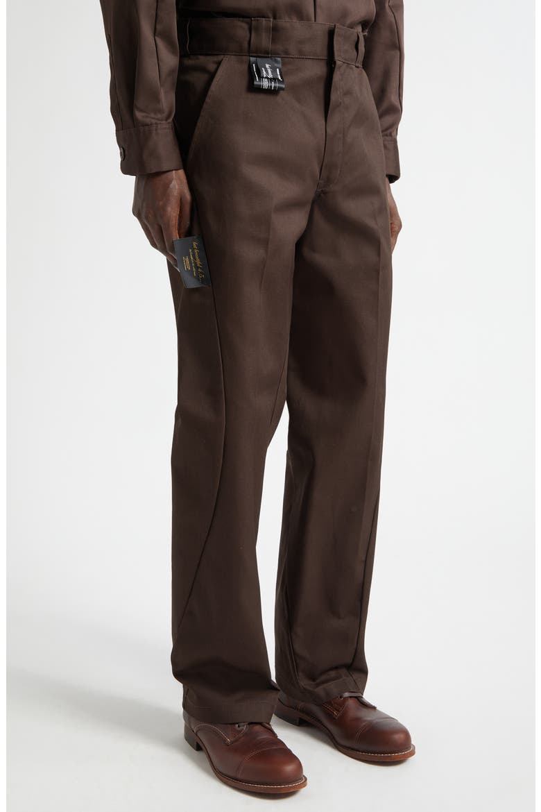 x Dickies Twill Work Pants, Alternate, color, BROWN
