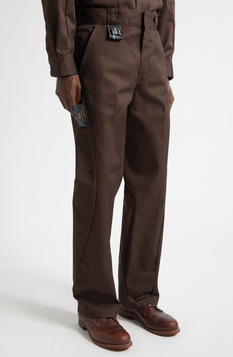 Undercover x Dickies Twill Work Pants, Alternate, color, Brown