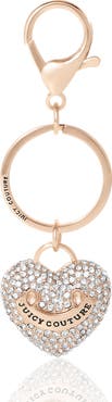Juicy Couture Pave Heart Gold Keychain