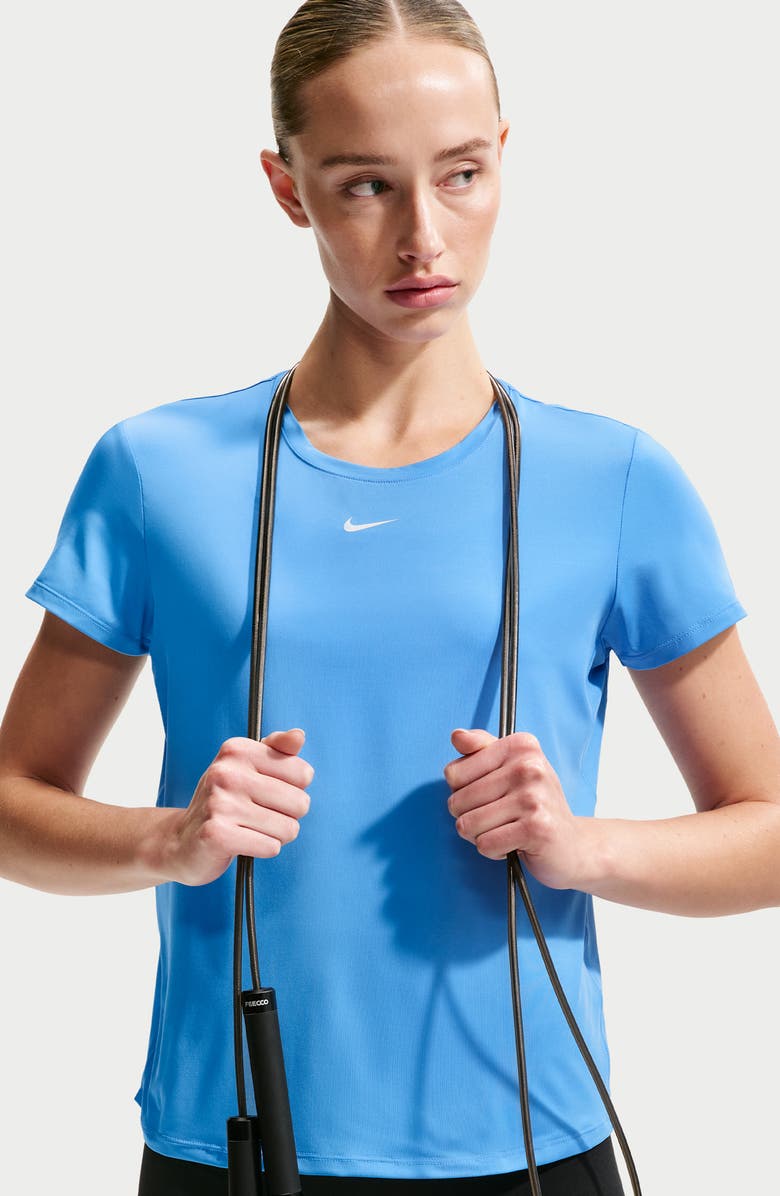 Nike One Classic Dri-FIT Training Top, Alternate, color, University Blue/ White