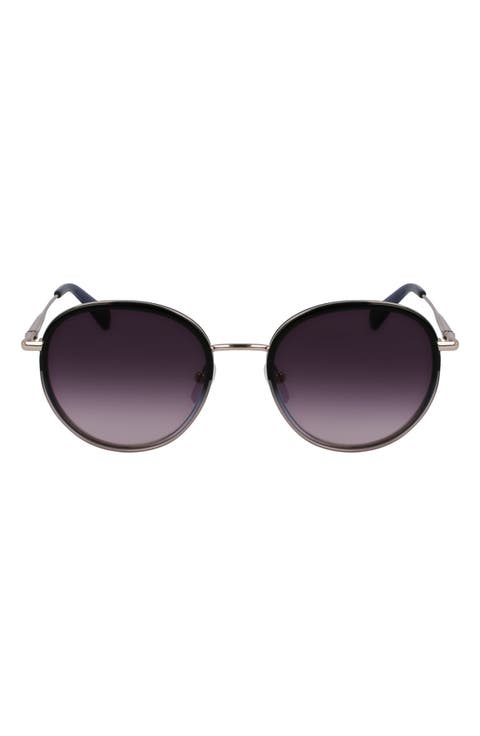 Roseau 52mm Gradient Round Sunglasses