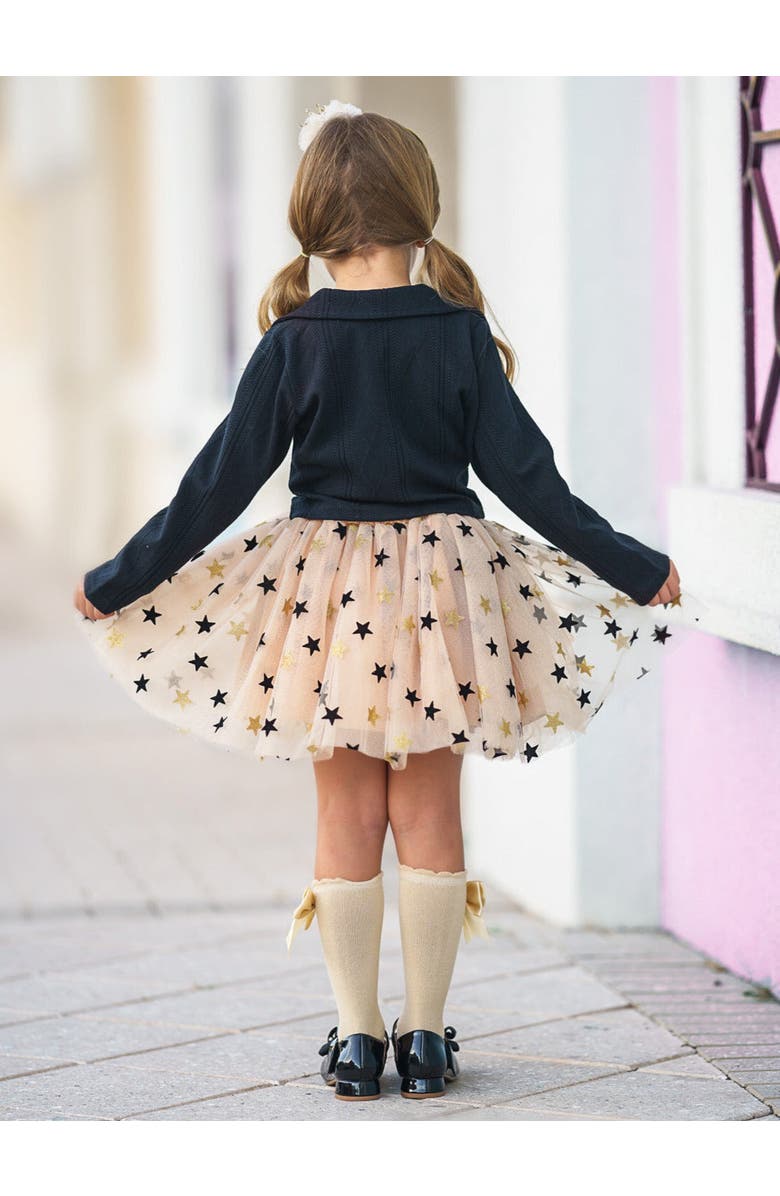 Mia Belle Girls L.O.L. SURPRISE! Queen Bee Blazer and Star Tutu Skirt Set, Alternate, color, Black