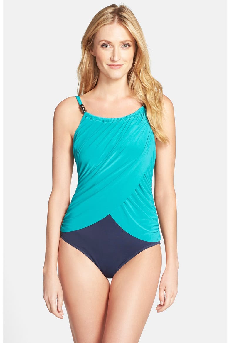 Magic Suit by Miraclesuit® 'Lisa' One-Piece Swimsuit, Main, color, JADE