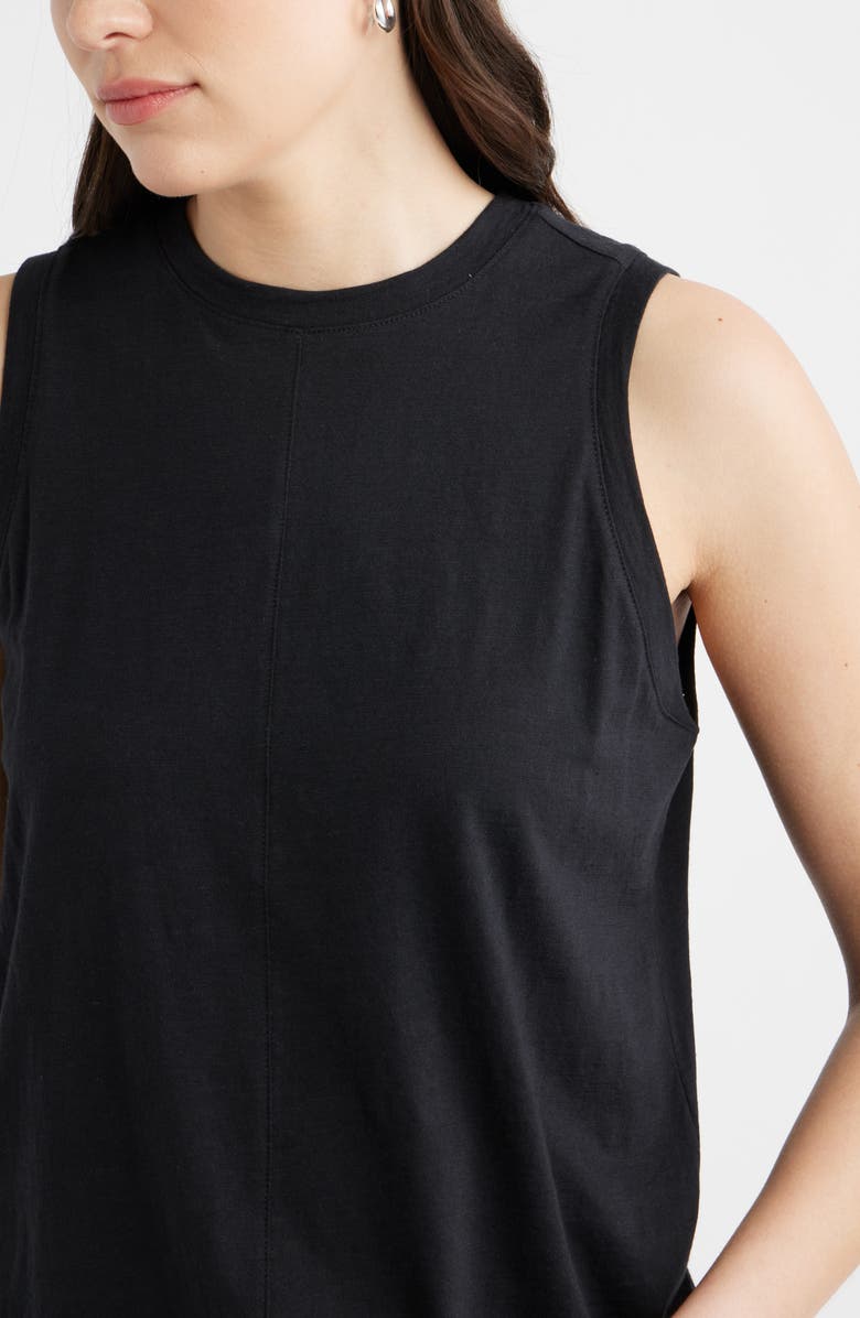 Caslon<sup>®</sup> Swing Sleeveless Top, Alternate, color, Black