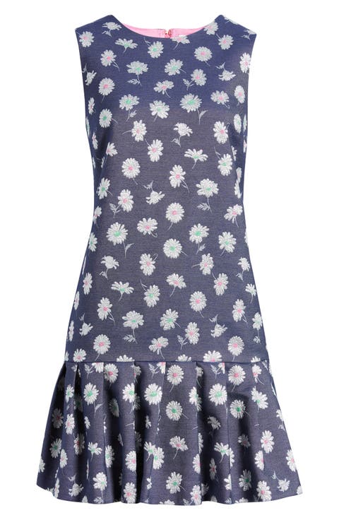 Joey Metallic Floral Cotton Blend Dress