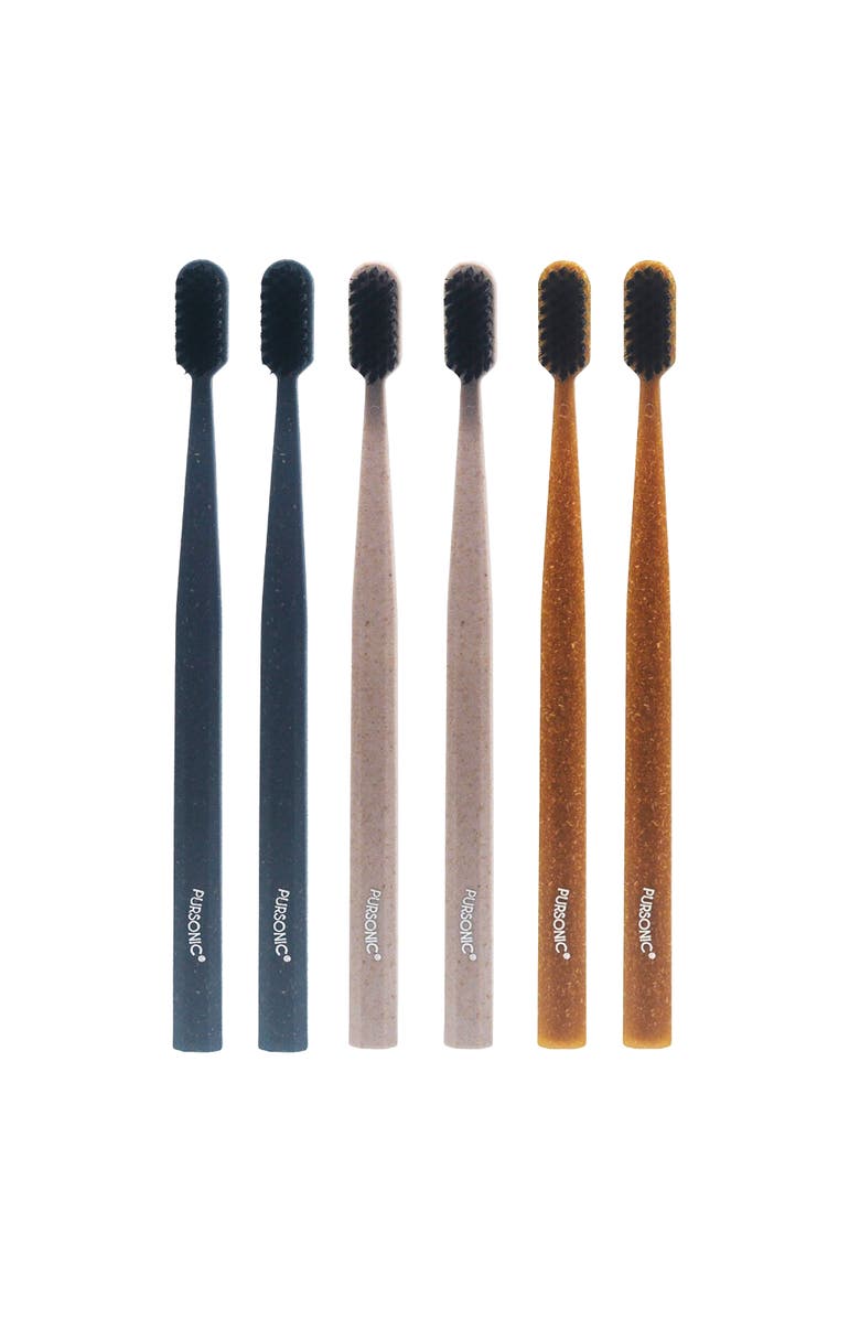 PURSONIC Eco Friendly Wide Brush Head Deep Clean Toothbrush, Main, color, Multicolor