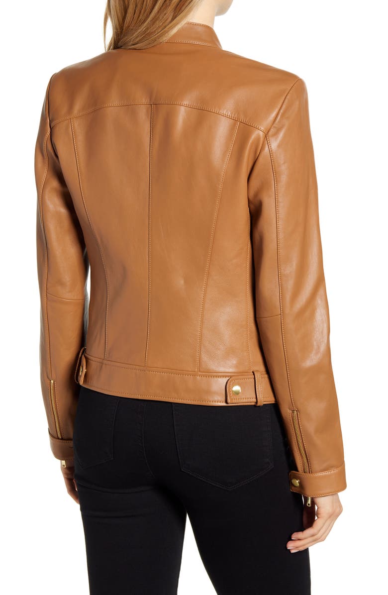 Cole Haan Signature Lambskin Leather Jacket, Alternate, color, 