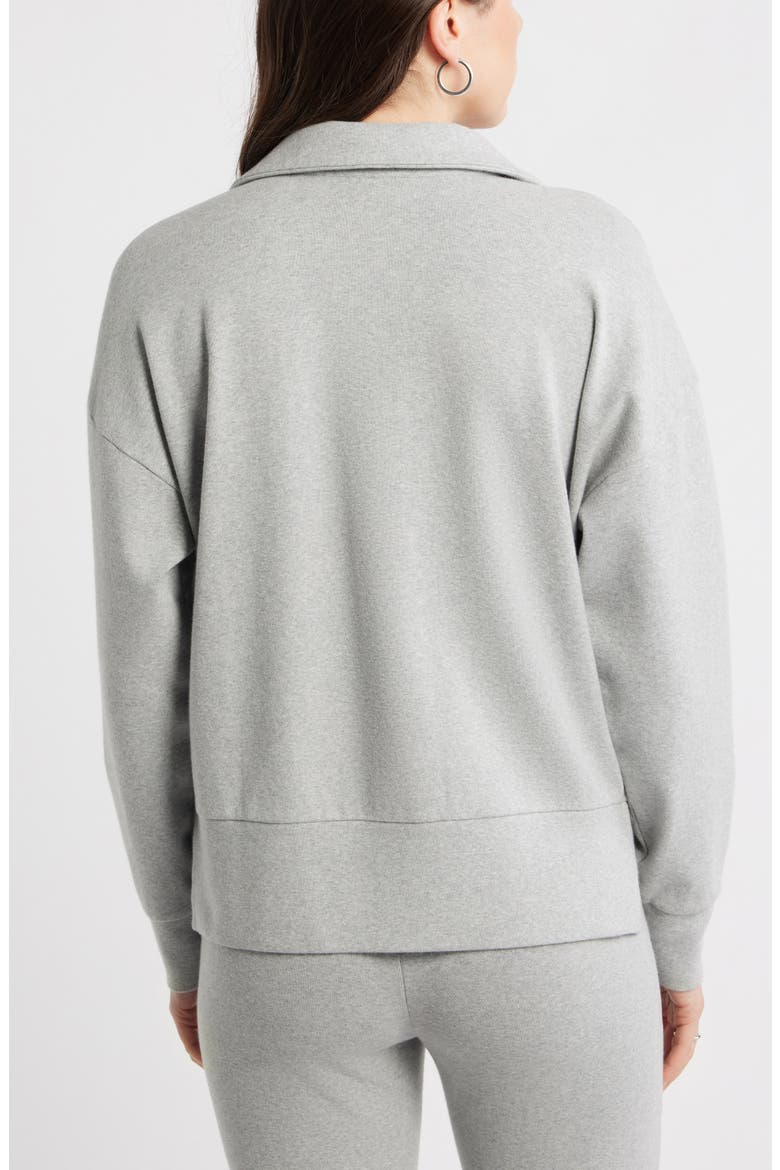 Half Zip Sweatshirt, Alternate, color, GREY HEATHER