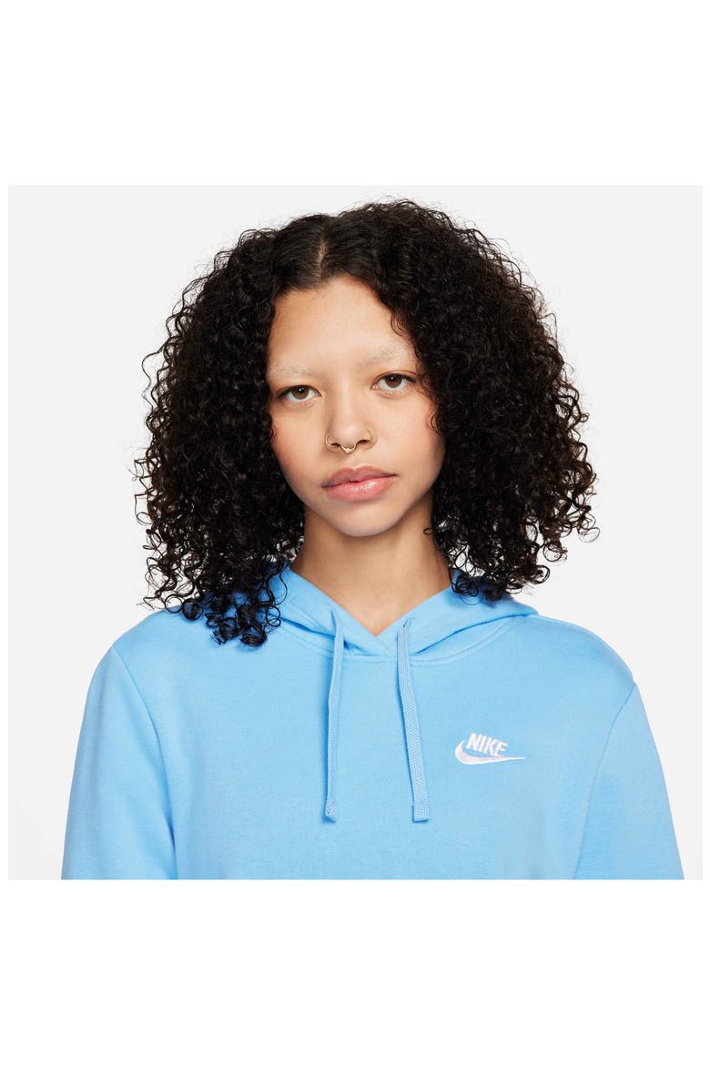 Sportswear Club Fleece Hoodie, Alternate, color, UNIVERSITY BLUE/WHITE