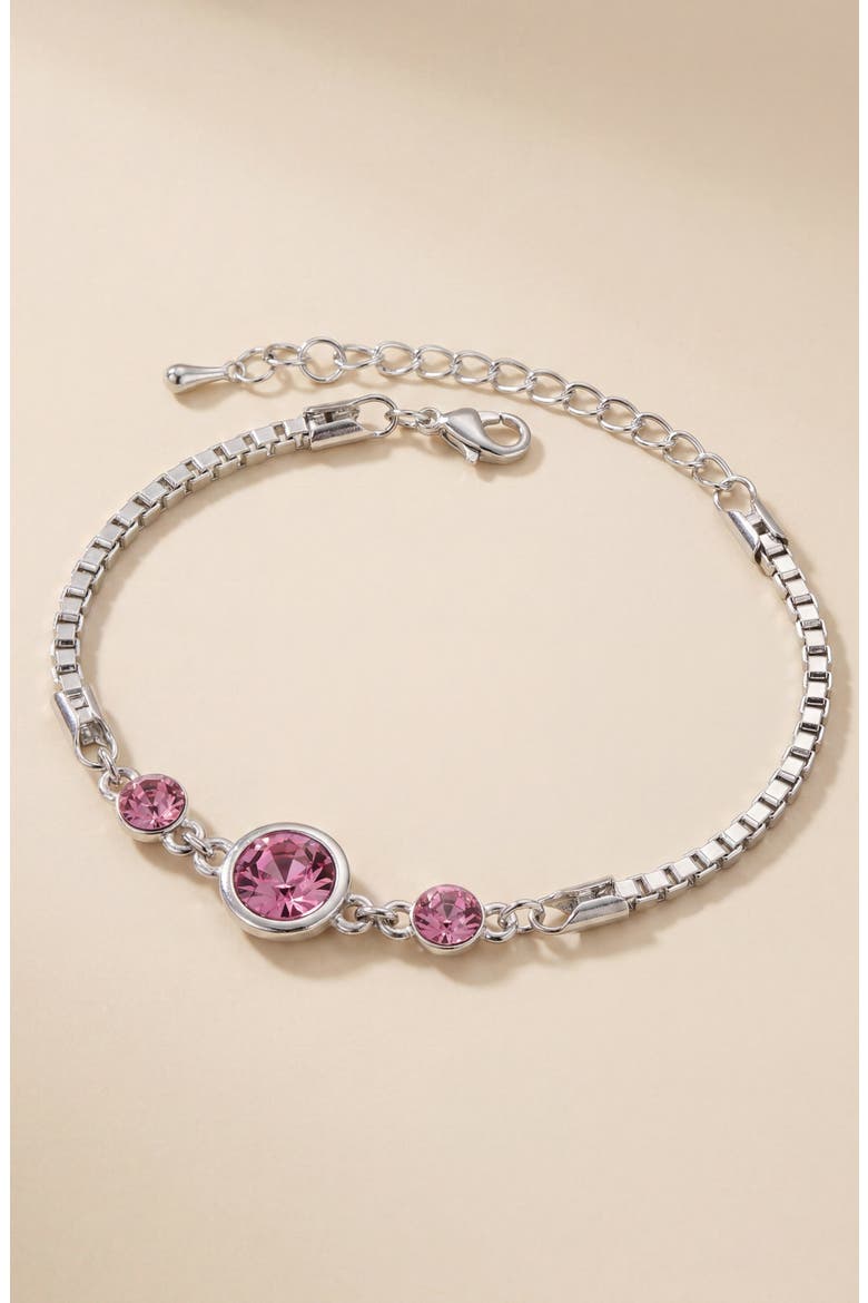 Crystal Glitter Bangle, Alternate, color, Fuchsia