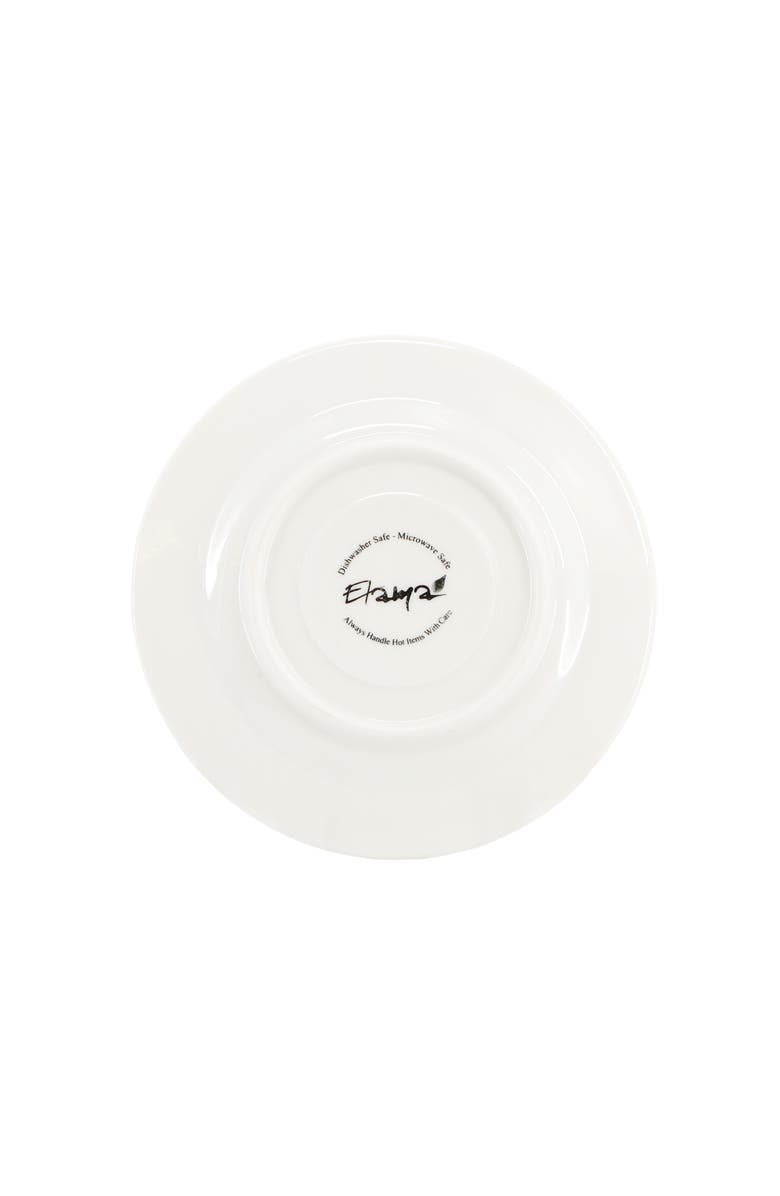 Elama Sol 12 Piece 3 Ounce Porcelain Espresso Cup with Saucer Set, Alternate, color, White