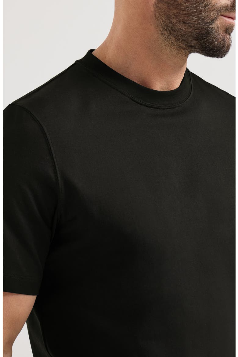 Cotton jersey crew neck T-shirt, Alternate, color, Black