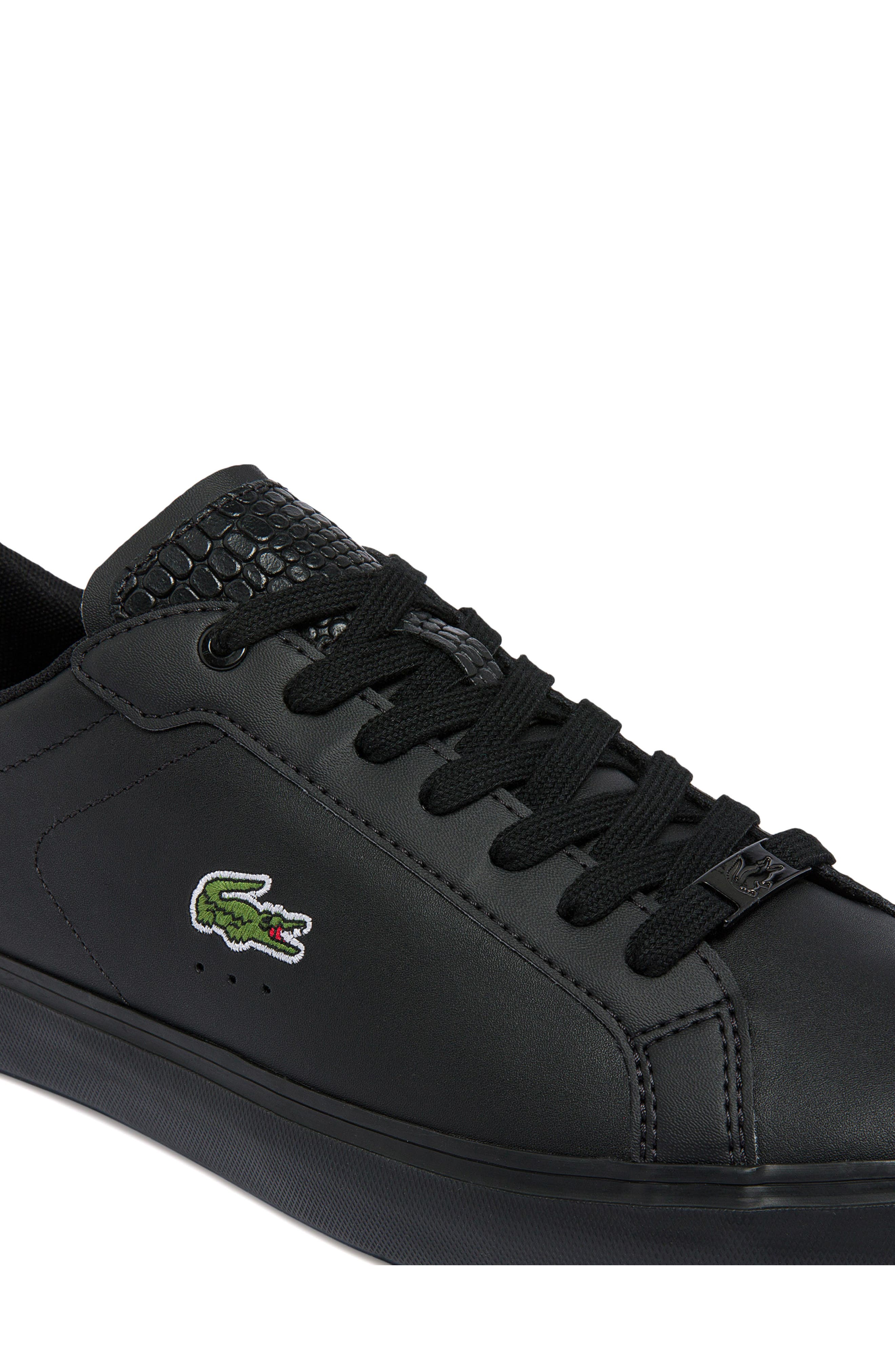 Lacoste Powercourt Leather Sneaker, Alternate, color, 
