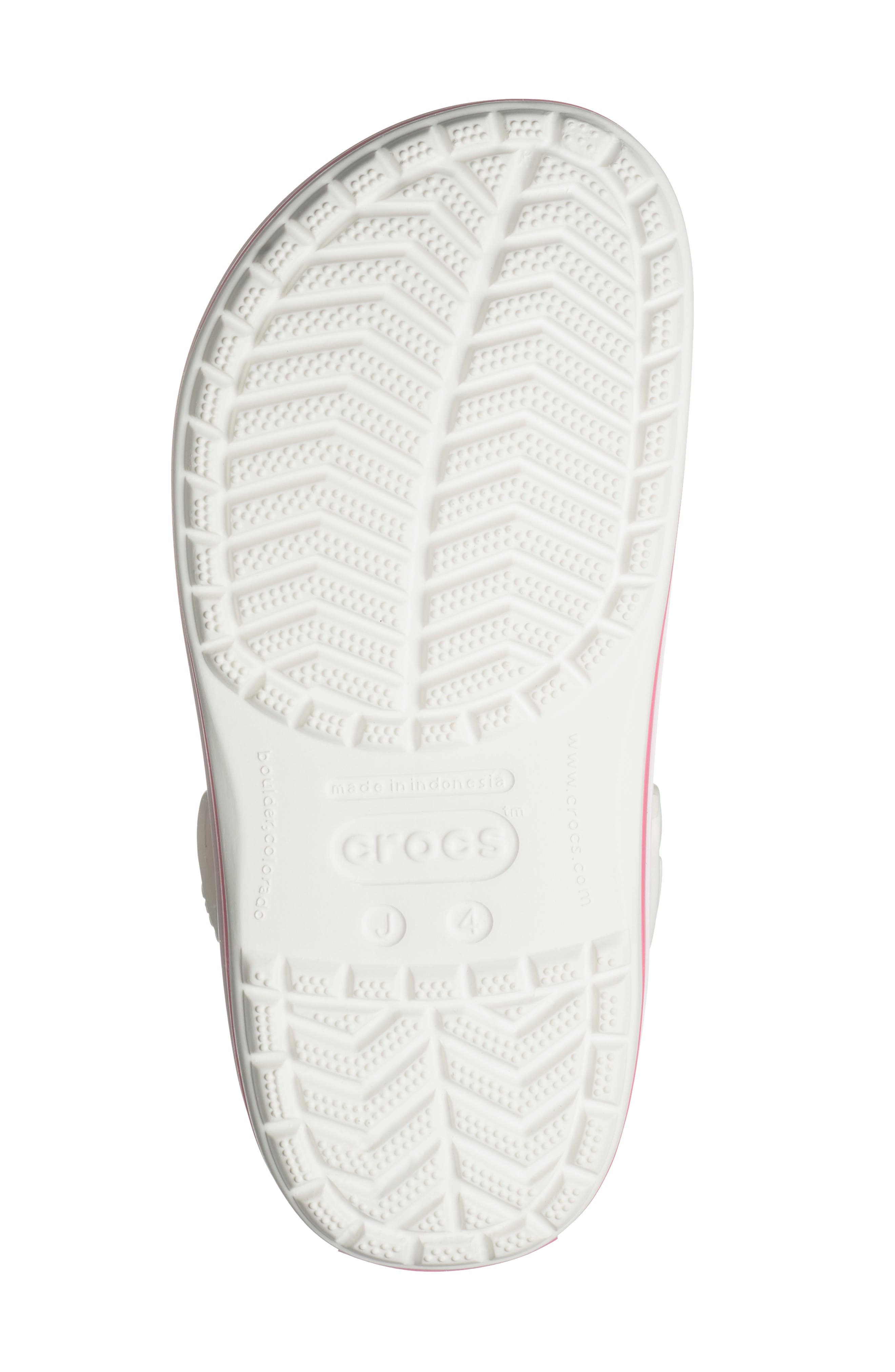 CROCS Kids' Crocband Clog, Alternate, color, White/ Pink Crush