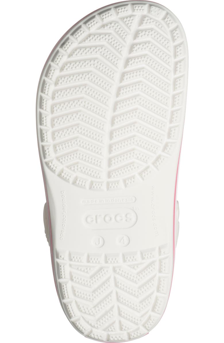 CROCS Kids' Crocband Clog, Alternate, color, White/ Pink Crush