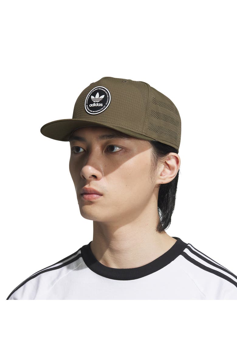 adidas Emblem Snapback Perforated Ripstop Baseball Cap, Alternate, color, 