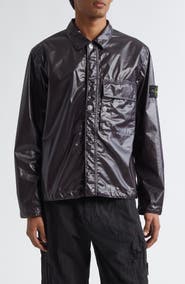 Stone Island Coated Cotton Shirt Jacket