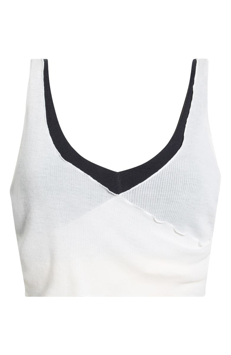 Free People Hot Shot Low Impact Layered Sports Bra, Alternate, color, Ivory