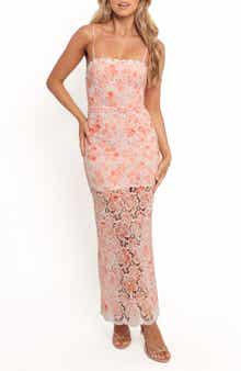 Petal & Pup Novie Floral Eyelet Sleeveless Maxi Dress