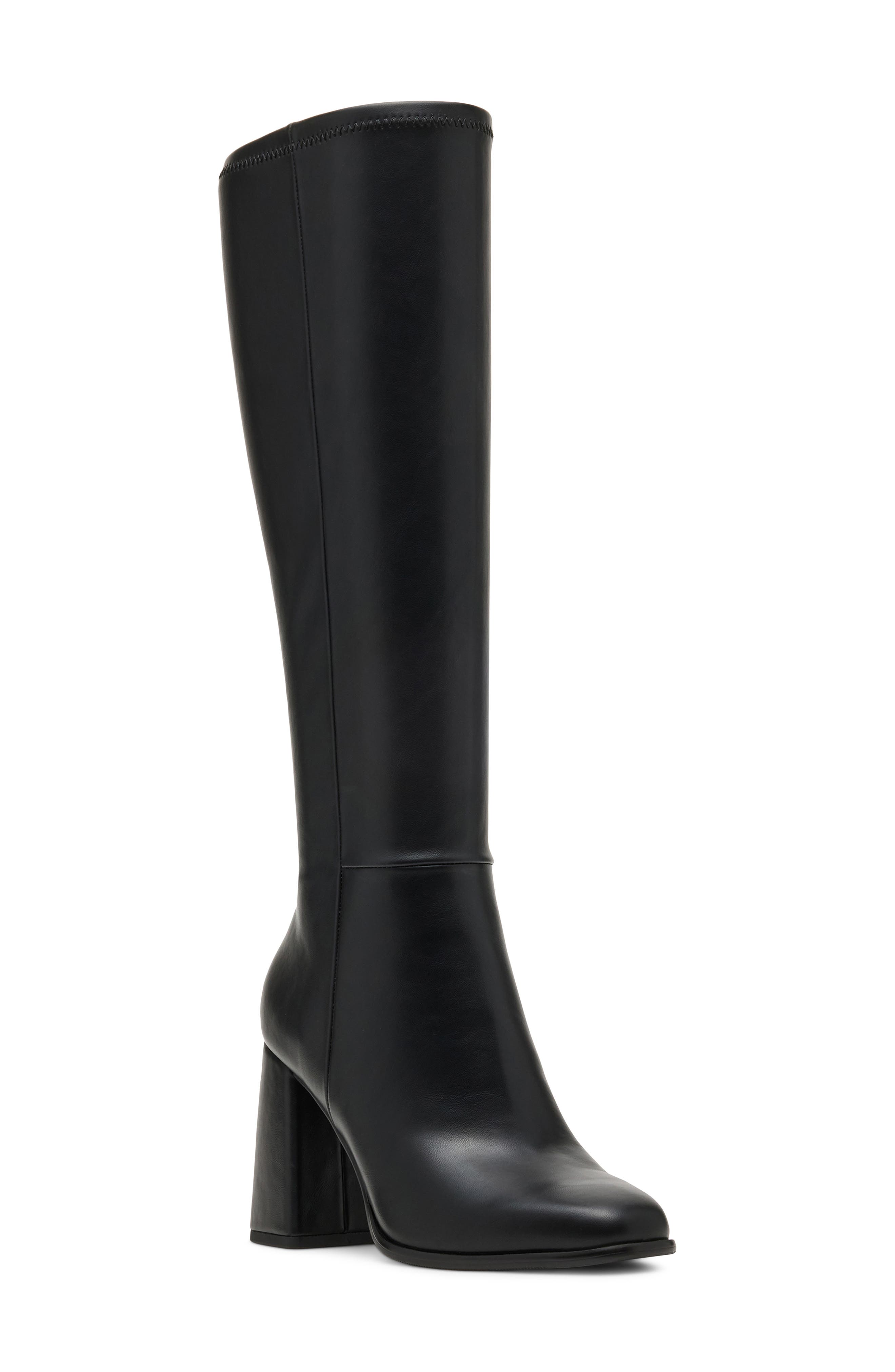 Katiee Faux Leather Knee High Boot
