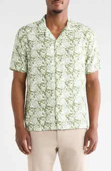 Floral Short Sleeve Button-Up Shirt