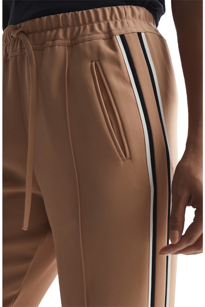 Tre Side Stripe Tapered Pants, Alternate, color, CAMEL