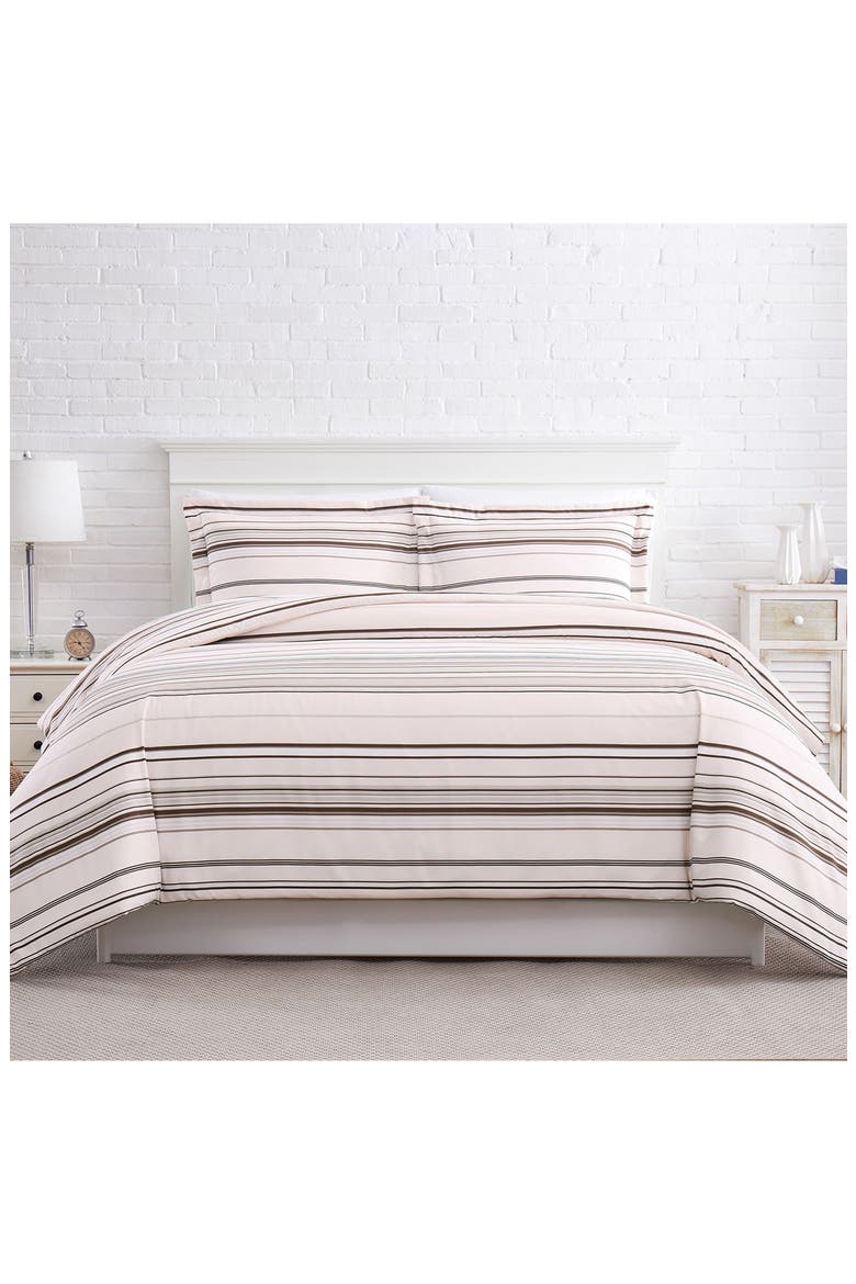 Stripe Collection - Luxury Premium Oversized Comforter Set, Alternate, color, TAUPE