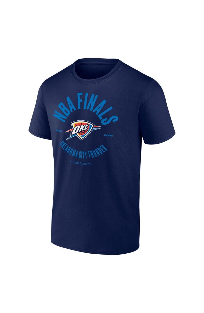 FANATICS Men's Fanatics  Navy Oklahoma City Thunder 2025 NBA Finals Charging Foul T-Shirt, Alternate, color, 