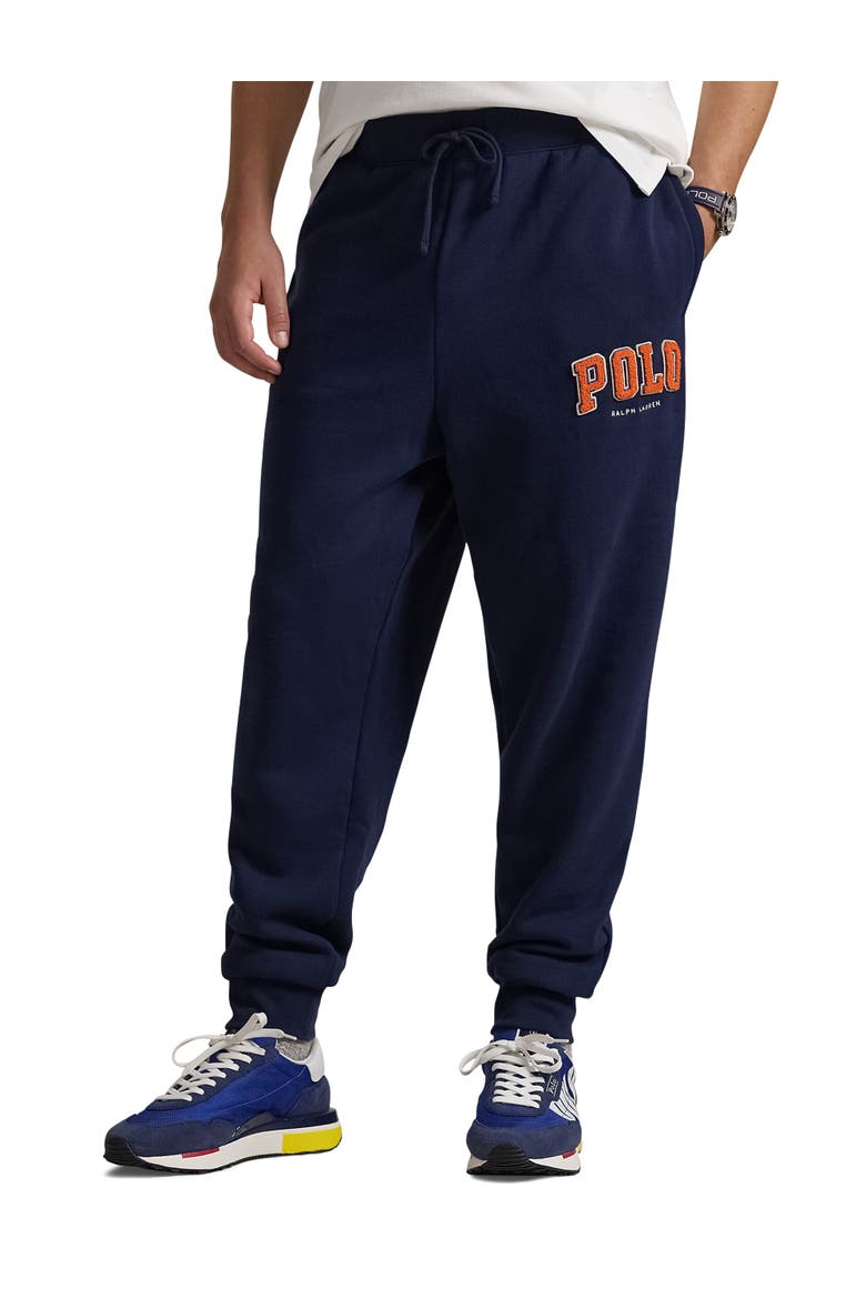 Big & Tall Fleece Logo Joggers, Main, color, CRUISE NAVY