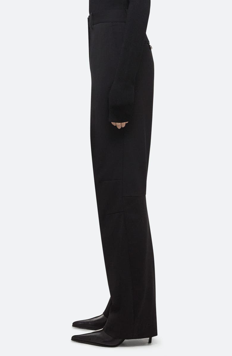 Helmut Lang Curve Car Virgin Wool Straight Leg Pants, Alternate, color, Black - 001