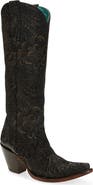 CORRAL Floral Knee High Western Boot