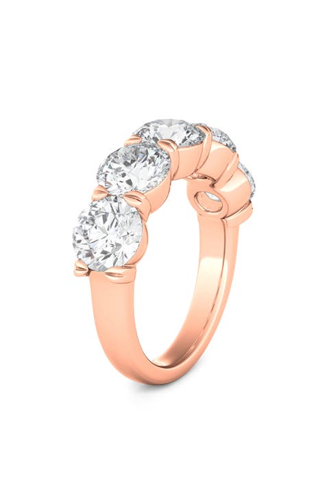 5-Stone Lab Created Diamond Anniversary Ring