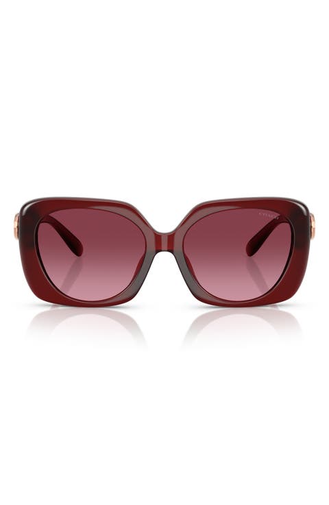 55mm Gradient Square Sunglasses