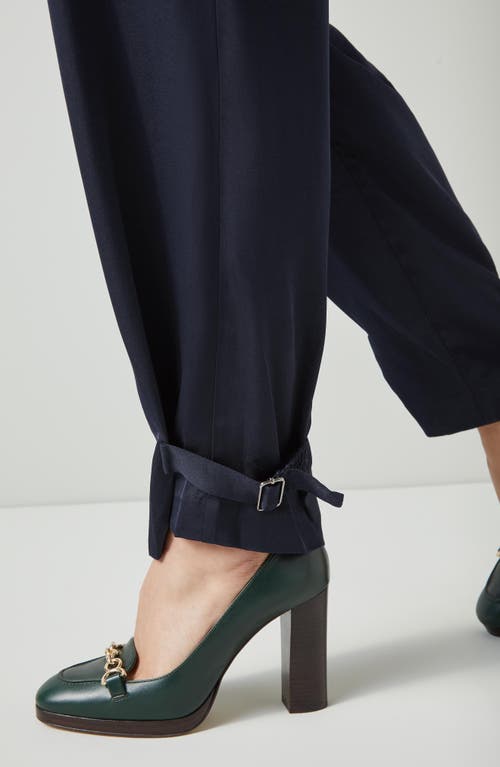 Lk Bennett Luna Cargo Pants In Navy