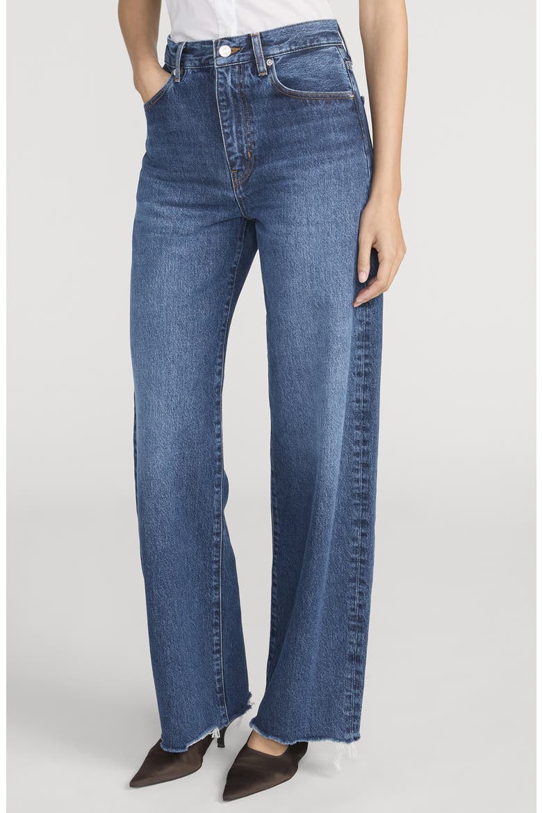 The Bow High Waist Barrel Jeans, Alternate, color, ACUMEN NEW FRAY