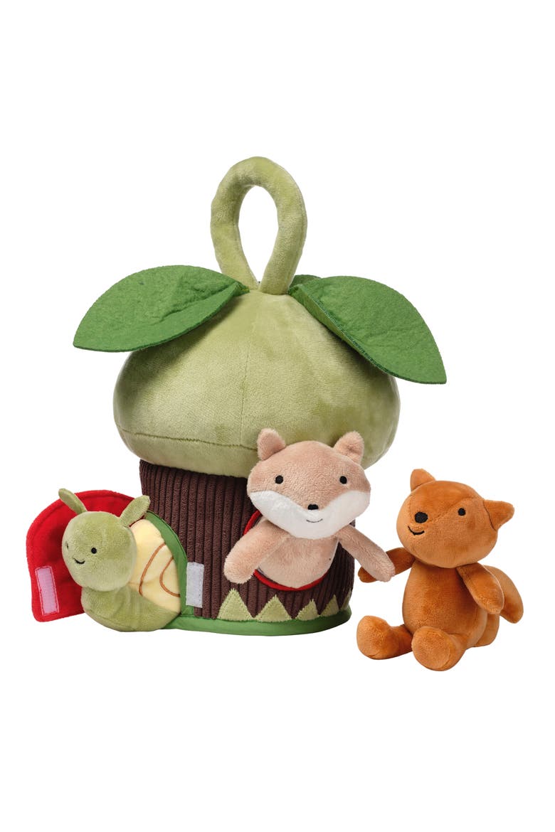 Treehouse Soft Plush Interactive Play Set with Stuffed Animal Toys, Alternate, color, Green