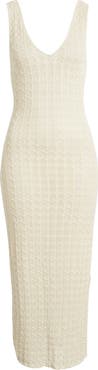 Rip Curl Santorini Sun Pointelle Stitch Sweater Midi Dress