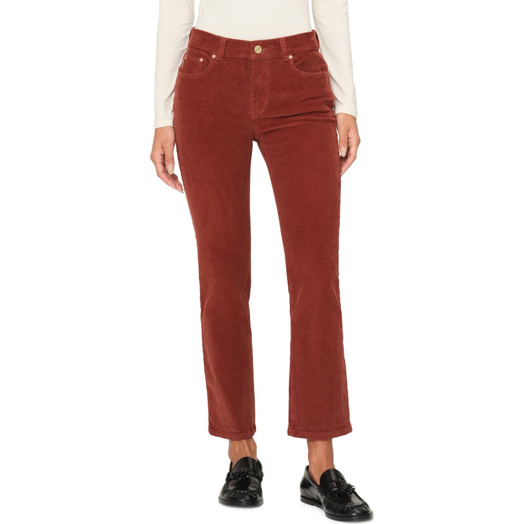 Dl1961 Mara Instasculpt High Waist Ankle Straight Leg Corduroy Jeans In Multi