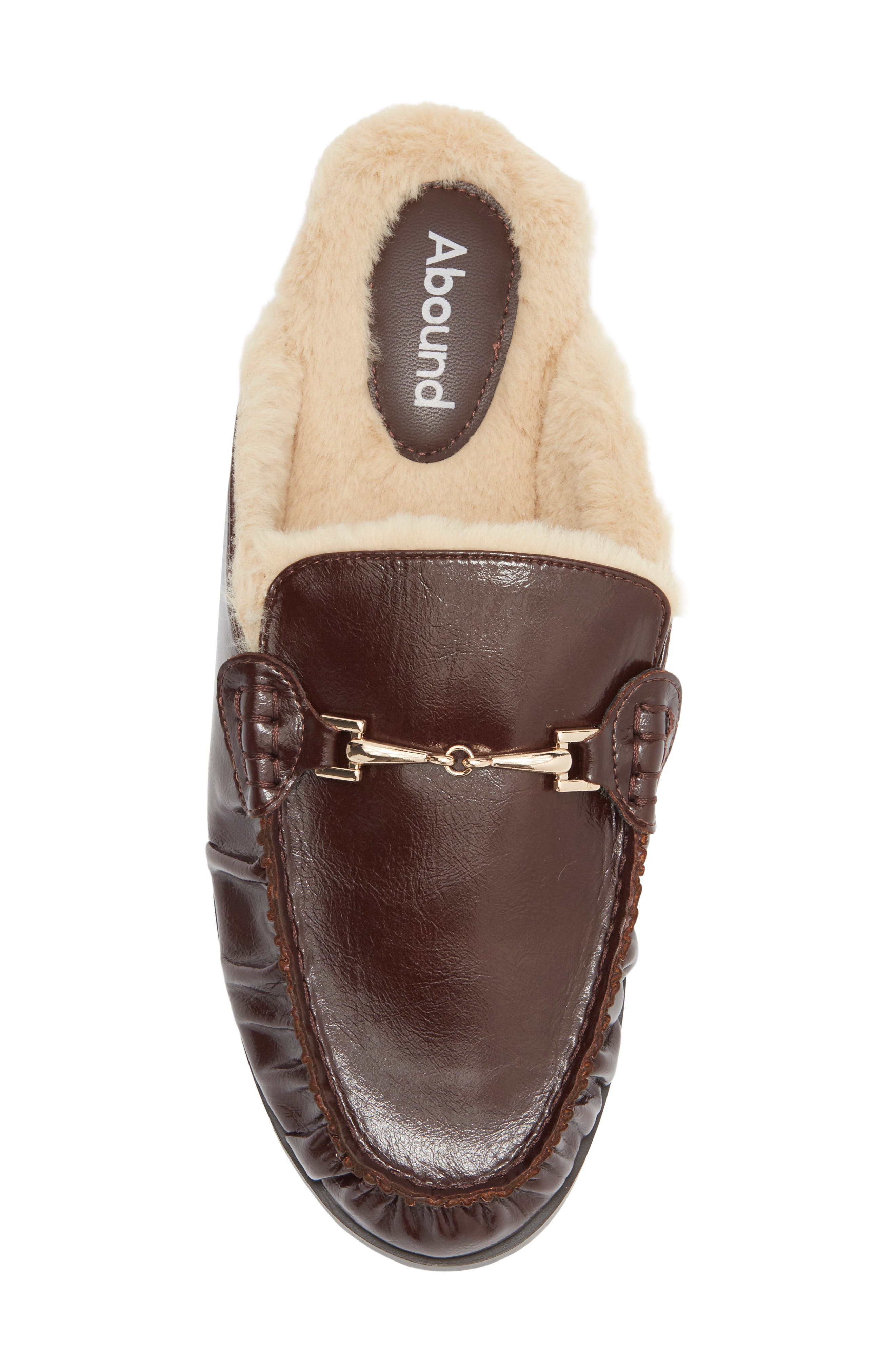 Faith Faux Leather Loafer Mule, Alternate, color, BROWN CHOCOLATE