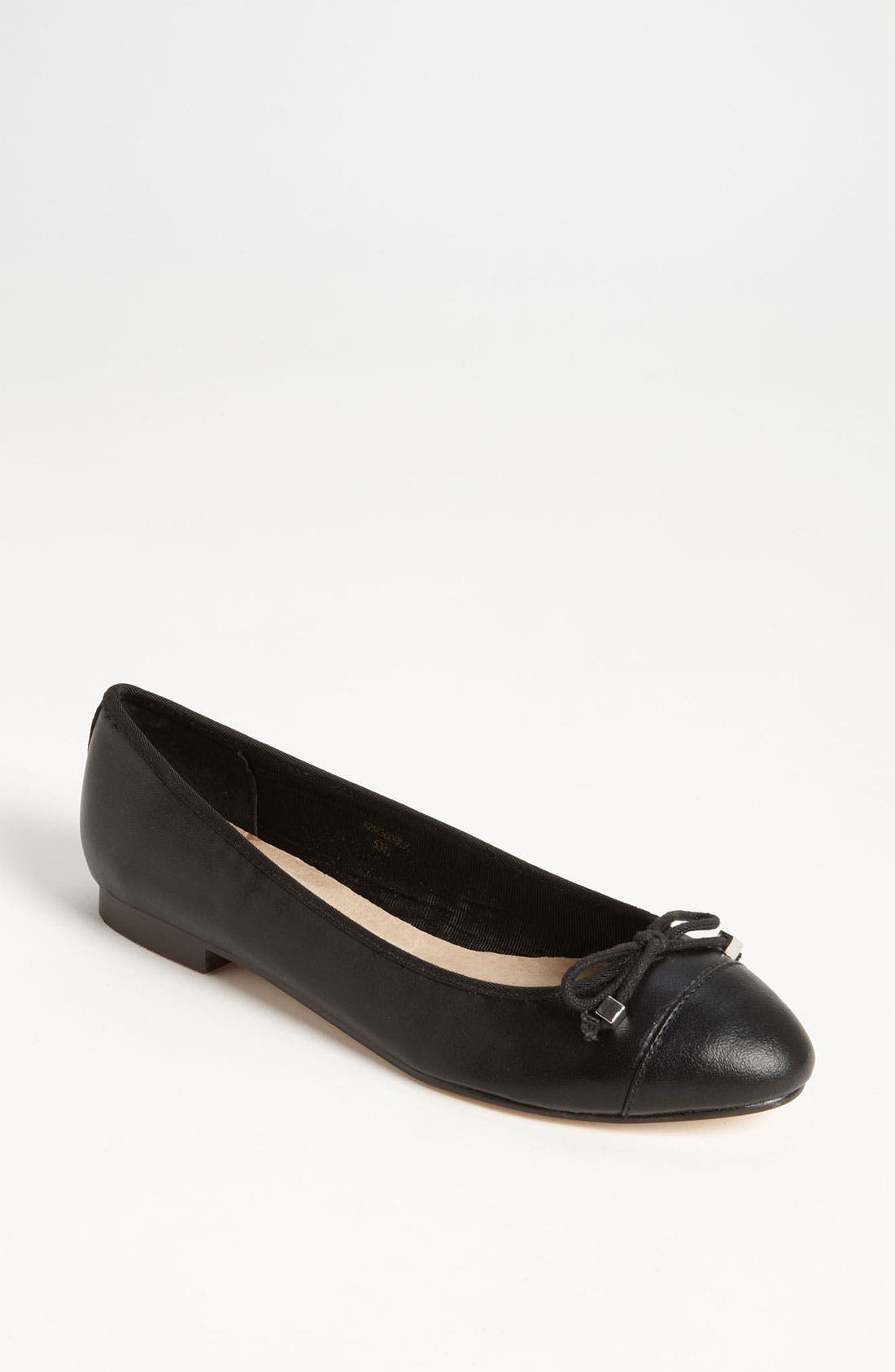 'Milano' Ballerina, Main, color, BLACK