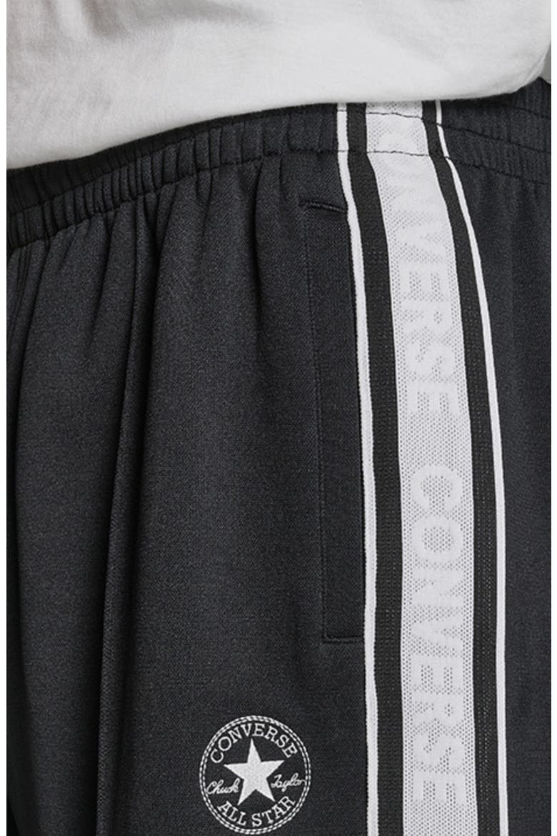 Racing Stripe Shorts, Alternate, color, CONVERSE BLACK
